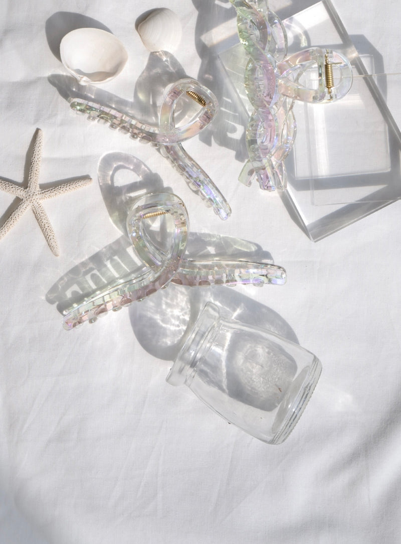 CLEAR AURORA HAIR CLIP