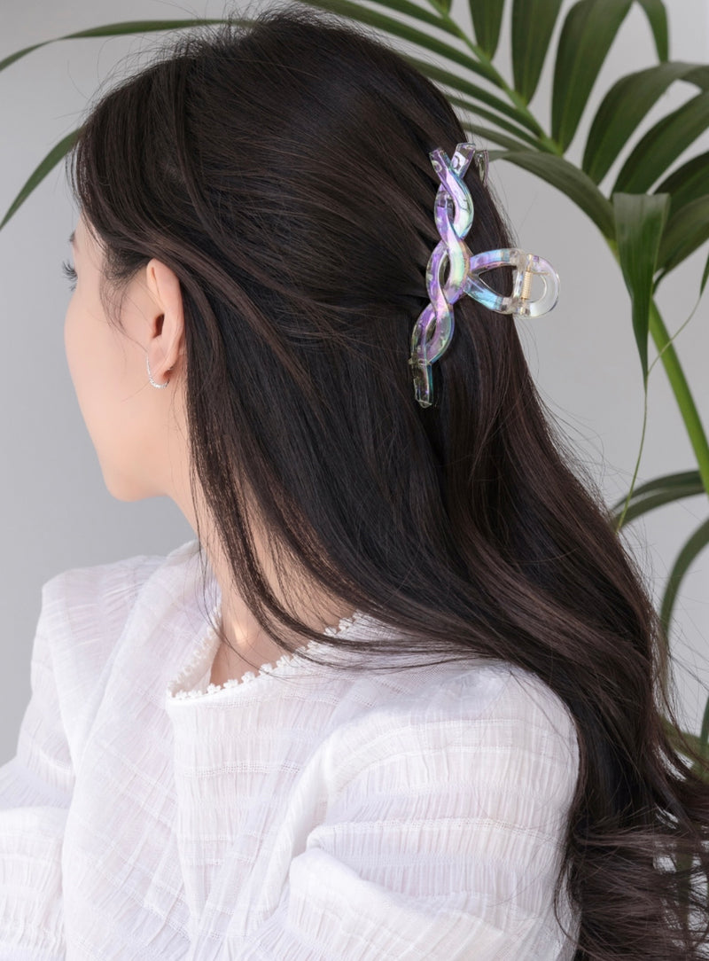 CLEAR AURORA HAIR CLIP