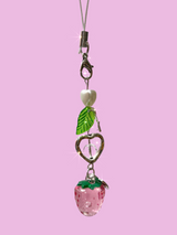 STRAWBERRY HEART KEY CHAIN