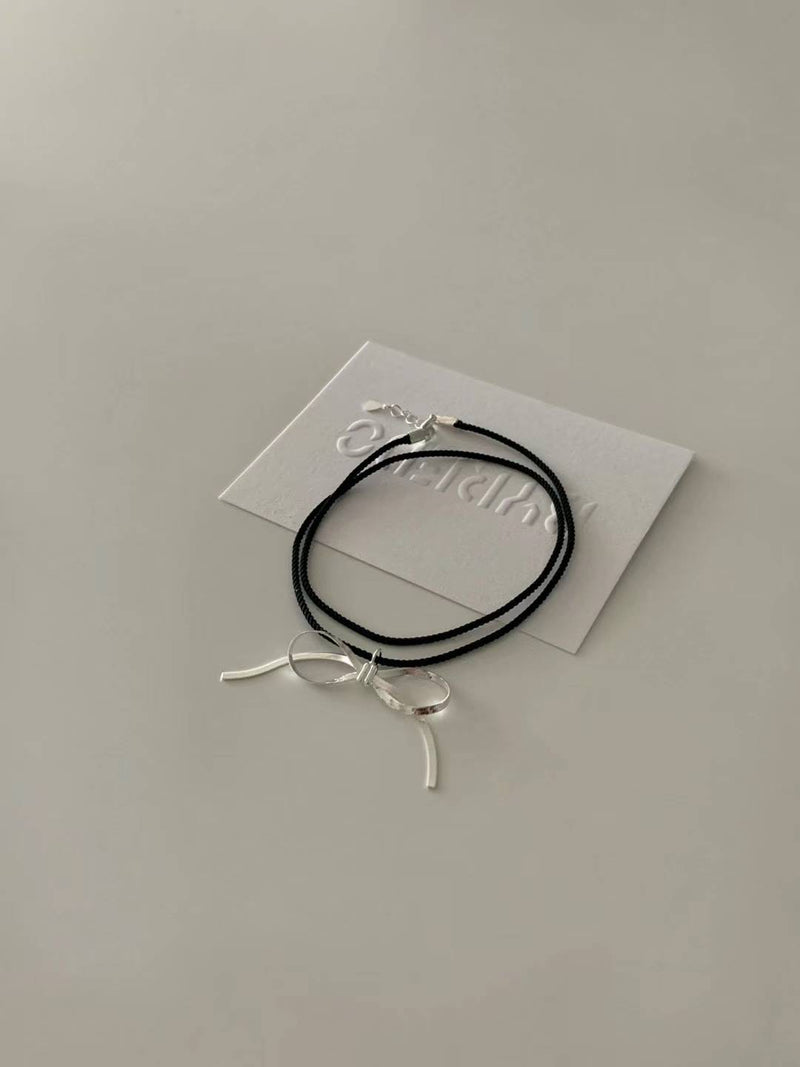 SHINE RIBBON NECKLACE