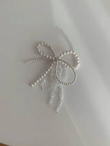 PEARL BIG RIBBON SHOES CHARM