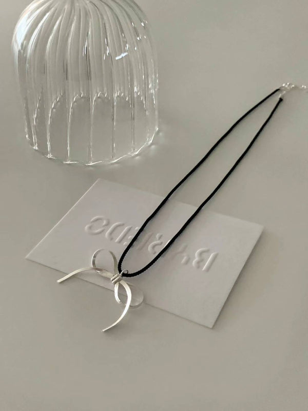 SHINE RIBBON NECKLACE