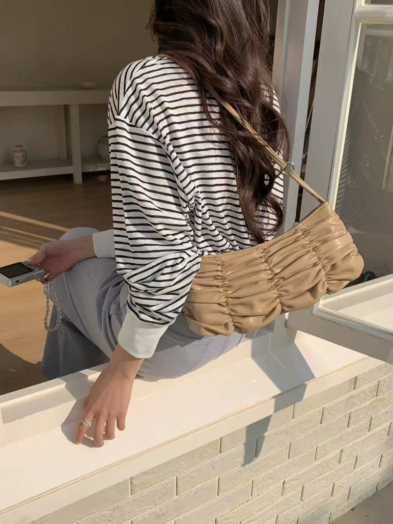 WRINKLE SHOULDER BAG