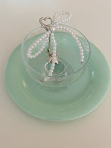 PEARL RIBBON KEY CHAIN