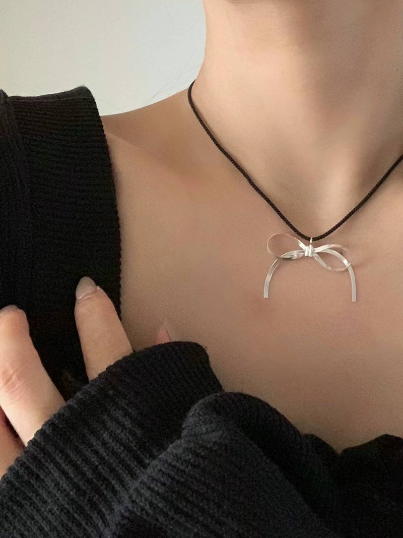 SHINE RIBBON NECKLACE