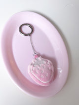 COTTON STRAWBERRY KEY CHAIN