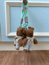 PEARL BEAR DOLL KEY CHAIN