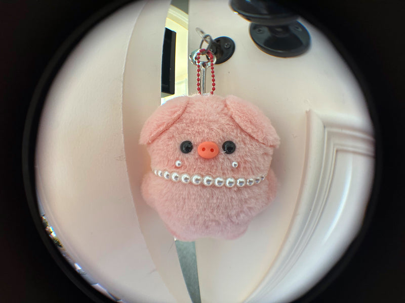 PEARL PIGGY KEY RING