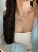 ROUGE ONYX NECKLACE