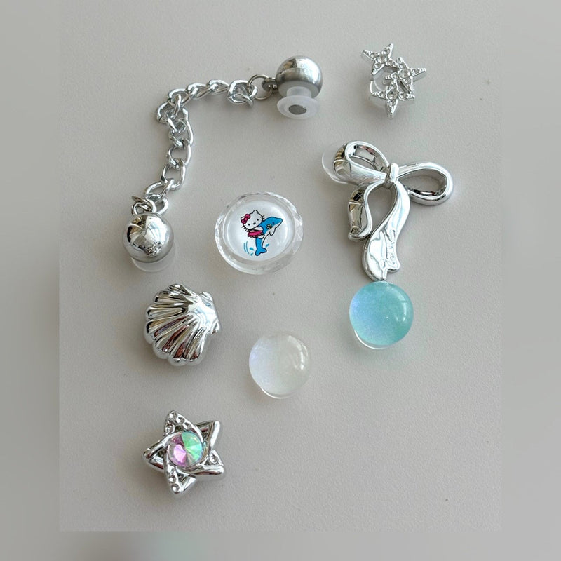 SILVER BALL CHAIN JIBBITZ BET