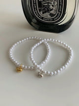 HEART BALL&PEARL BRACELET