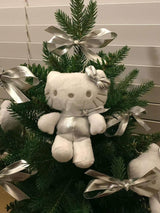 SILVER KITTY KEY RING