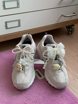 PEARL BIG RIBBON SHOES CHARM