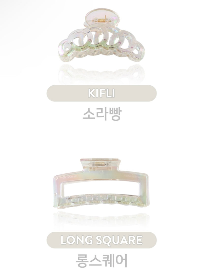 CLEAR AURORA HAIR CLIP