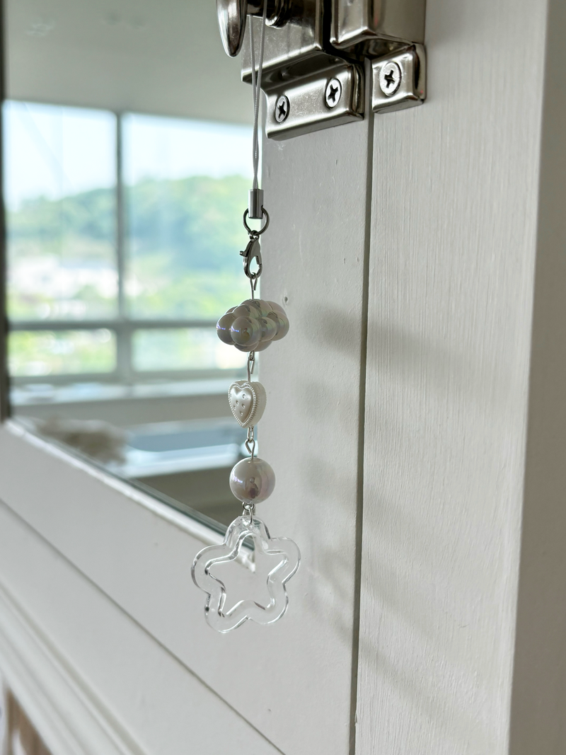 CLEAR STAR CLOUD KEY CHAIN