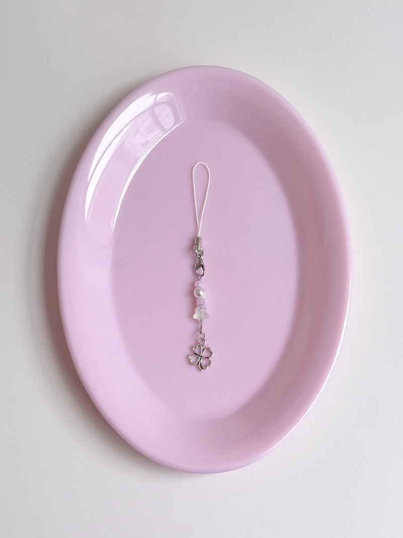 SILVER CLOVER KEY CHAIN