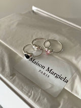 CUBIC HEART OPEN RING