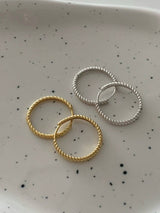 TWIST RING EARRINGS