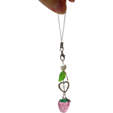 STRAWBERRY HEART KEY CHAIN