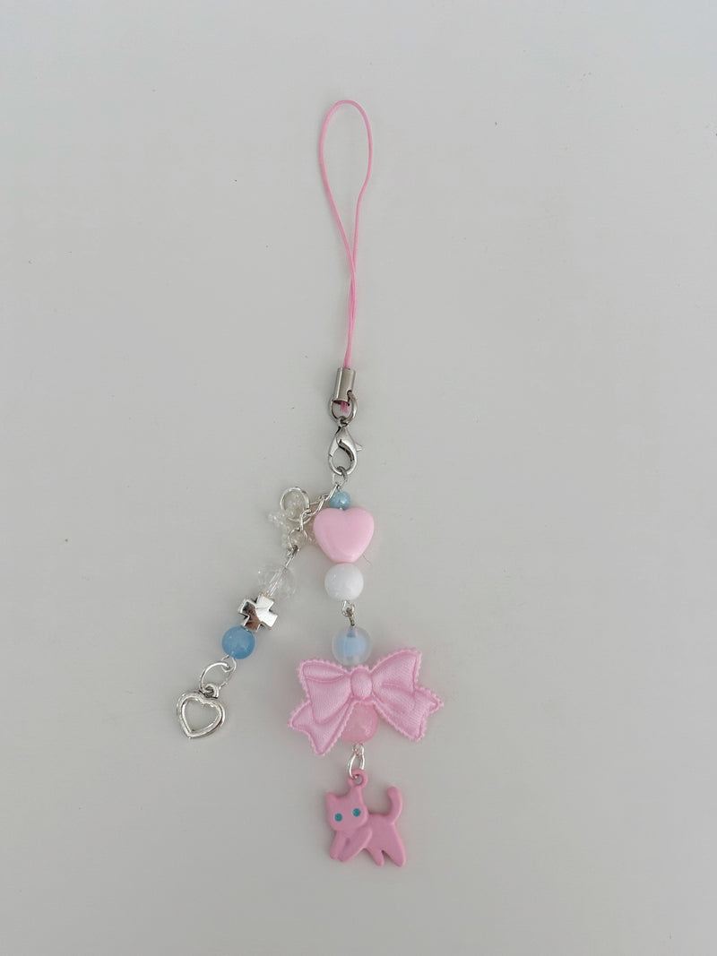PINK CAT KEY CHAIN