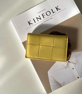 MESH REAL LEATHER CARD WALLET