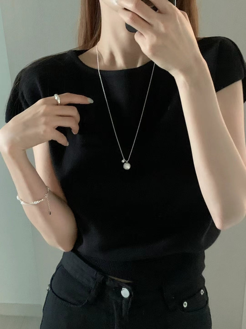 VELVET ORB NECKLACE