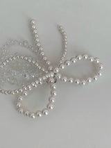 PEARL BIG RIBBON SHOES CHARM