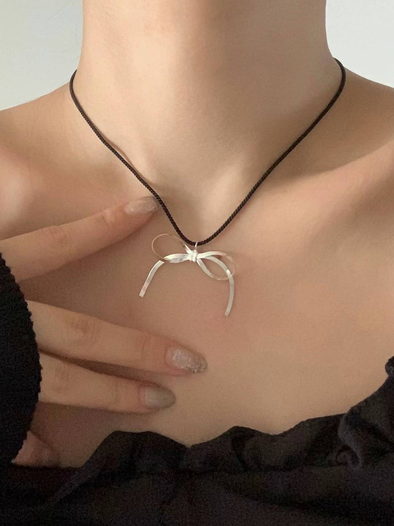 SHINE RIBBON NECKLACE