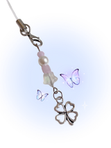 SILVER CLOVER KEY CHAIN