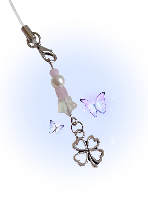 SILVER CLOVER KEY CHAIN