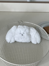 WHITE DOGGY KEY RING