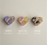 MINI HEART CELLULOSE HAIR PIN