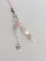 PINK MUSHROOM KEY CHAIN