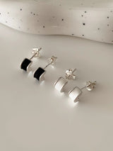 CURVE SILVER EARRINGS
