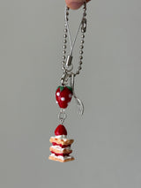 RED CAKE KEY CHAIN