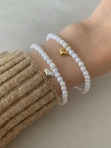 HEART BALL&PEARL BRACELET