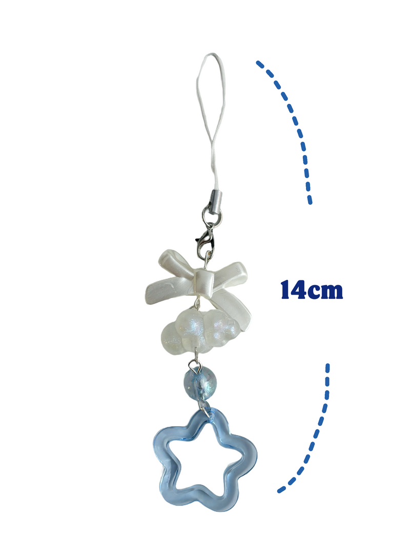 BLUE STAR KEY CHAIN