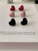 VELVET HEART EARRINGS