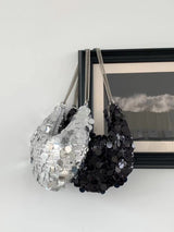 SEQUINS CHAIN HOBO BAG