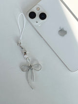 METALLIC RIBBON KEY CHAIN