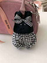 RIBBON PANTS RABBIT KEY RING