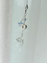 CLEAR DOLPHIN KEY CHAIN