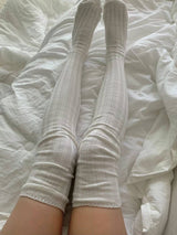 COTTON OVER KNEE SOCKS