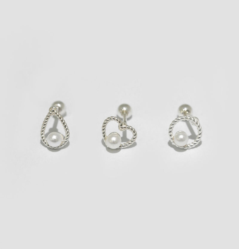 PEARL TWIST SHAPE BARBELL