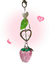 STRAWBERRY HEART KEY CHAIN