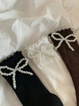 RIBBON PEARL SOCKS