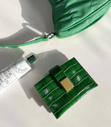 GOLD BUCKLE VERROU CARD WALLET