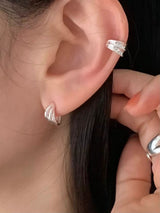 WIDE SILVER EAR CUFF