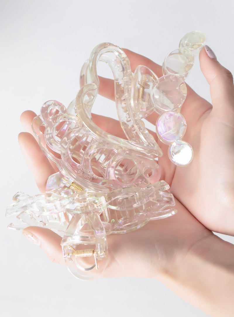 CLEAR AURORA HAIR CLIP