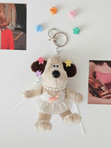 FLOWER DOGGIE KEY RING